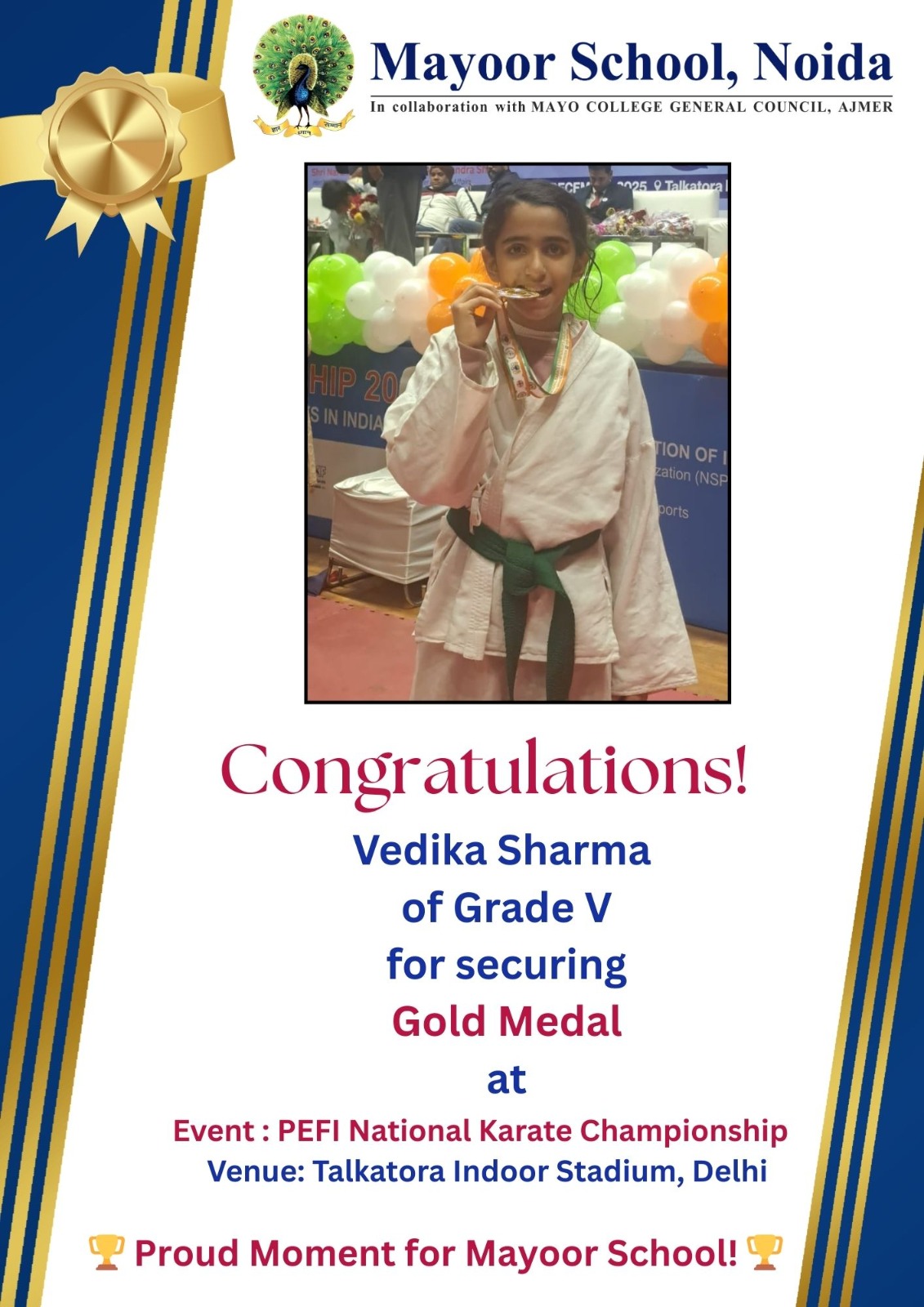 Mayoorian Shines with National Gold